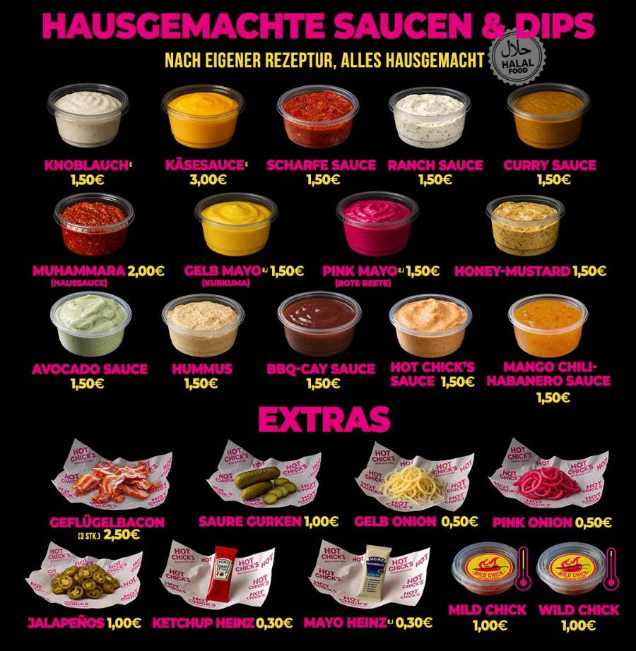 Hausgemachte Saucen & Dips